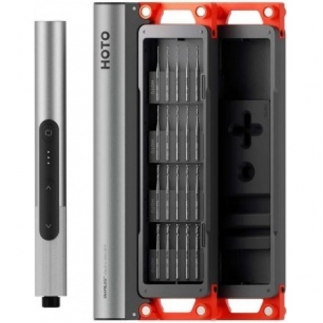 Электрическая мини-дрель с набором свёрл HOTO SNAPBLOQ Electric Mini Drill Set (20 предметов, серый, красный, D-A03) - фото 2