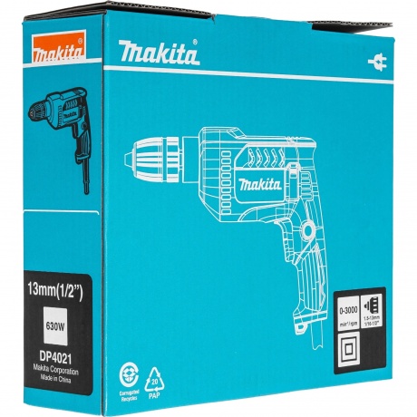 Дрель безударная Makita DP4021 630Вт патрон:быстрозажимной реверс - фото 8