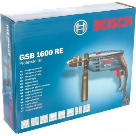 Дрель электрическая Bosch GSB 1600 RE (0601228200) ударная - фото 5
