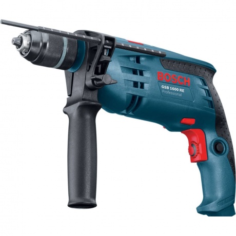 Дрель электрическая Bosch GSB 1600 RE (0601228200) ударная - фото 9