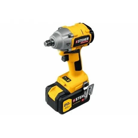 Бесщеточный гайковерт, кейс (CWB-300-1) STEHER V1, 20 В, 300 Н·м...