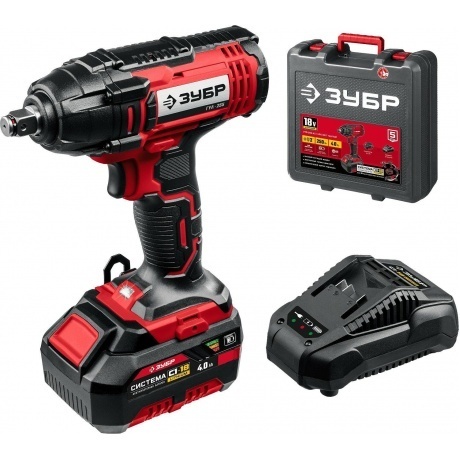 

Гайковверт ударный, кейс (ГУЛ-255-41) ЗУБР С1-18, 18 В, 250 Н·м, 1 АКБ (4 А·ч)