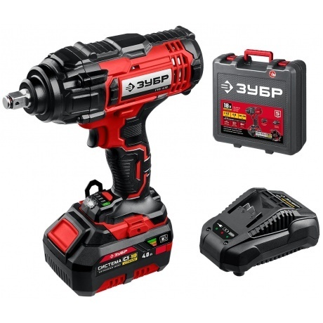 

Гайковерт ударный, кейс (ГУЛ-410-41) ЗУБР С1-18, 18 В, 400 Н·м, 1 АКБ (4 А·ч)