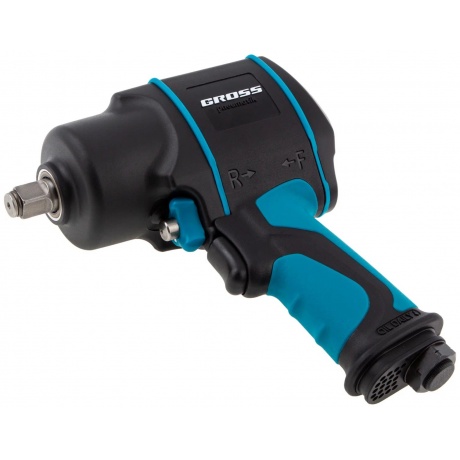Гайковёрт пневматический ударный G1285, 1/2",TwinHammer, 1220Нм, 6500 об/мин, композитный// Gross - фото 2