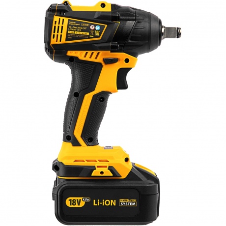 Гайковерт ударный аккумуляторный бесщет CIW-IB-300, Li-ion, 18В, 300Нм Denzel - фото 6