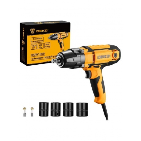 Гайковерт сетевой ударный DEKO DKIW1000, 1000 Вт, 400 Нм - фото 1