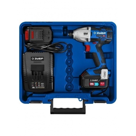 Гайковерт бесщеточный ЗУБР  кейс, Профессионал (GB-500-42) - фото 24