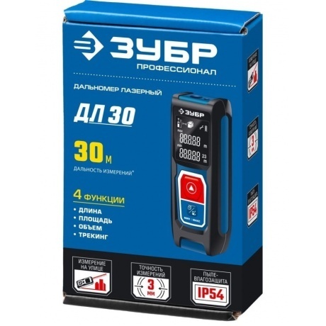 Дальномер лазерный Зубр Профессионал ДЛ-30 34927 - фото 4