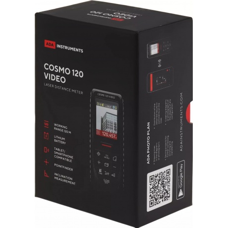 Дальномер лазерный ADA Cosmo 120 Video (А00502) - фото 17