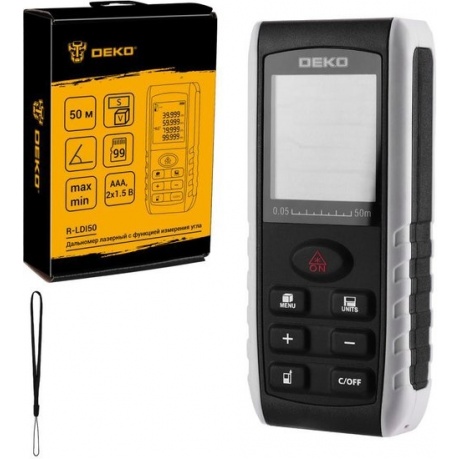 Дальномер лазерный c функцией измерения угла DEKO R-LDI50