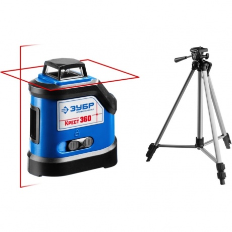 Нивелир лазерный Зубр Профессионал Крест-360-2 34906-2 - фото 5