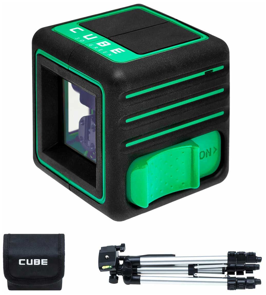 Уровень лазерный ADA Cube 3D Green Professional Edition (А00545) нивелир ada instruments cube 3d green professional edition а00545 со штативом