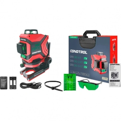Лазерный нивелир CONDTROL GFX 360-2 Kit