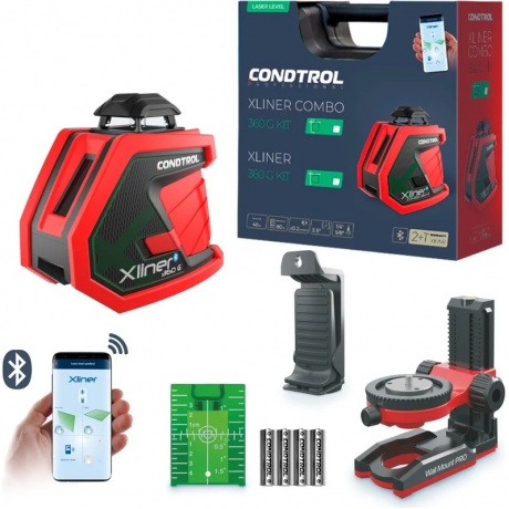 Лазерный нивелир CONDTROL Xliner 360G Kit - фото 2