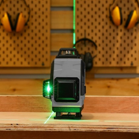 Уровень лазерный самовыравнивающийся DEKO DKLL16 в кейсе (16 линий, зеленый луч, 2 АКБ) - фото 9