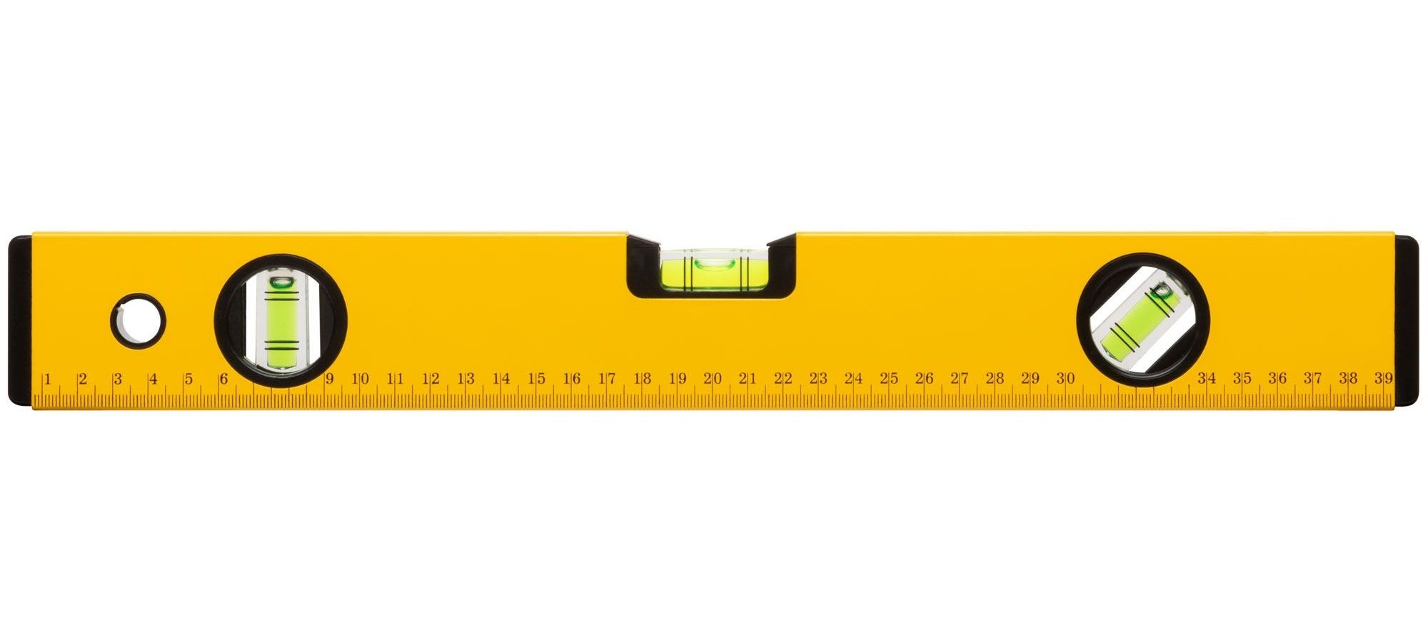 Уровень Стайл, 3 глазка, желтый усиленный корпус, фрезер. рабочая грань, шкала, Профи 400 мм