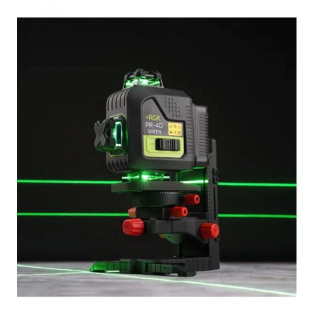 Уровень лазерный RGK PR-4D Green - фото 11