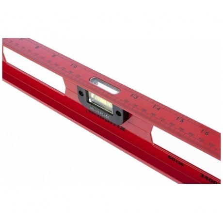 Уровень алюминиевый &quot;Рельс&quot;, 600 мм, 3 глазка, усиленный Matrix - фото 2