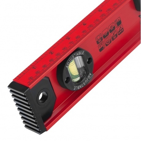 Уровень алюминиевый &quot;Рельс&quot;, 600 мм, 3 глазка, усиленный Matrix - фото 8