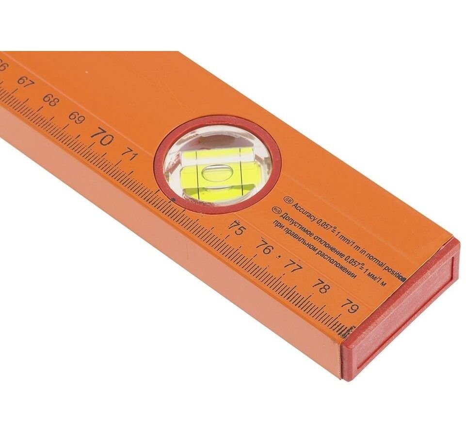 Уровень алюминиевый, 1500 мм, 3 глазка, желтый, линейка// Sparta - фото 2