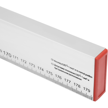 Уровень алюминиевый, 1800 мм, 2 глазка, линейка Sparta (35118) - фото 5