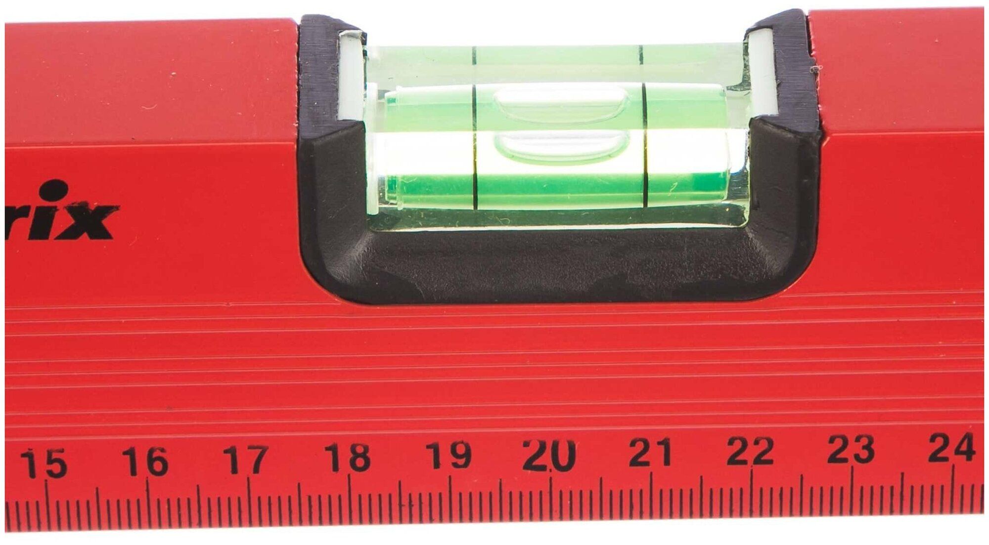 Уровень алюминиевый, 400 мм, 3 глазка, красный, линейка// Matrix - фото 4