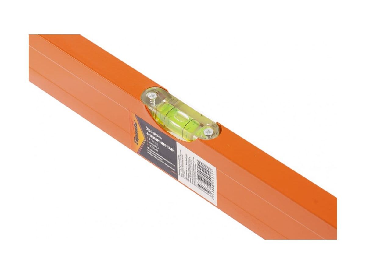 Уровень алюминиевый, 800 мм, 3 глазка, желтый, линейка// Sparta - фото 2