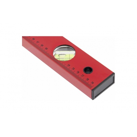 Уровень алюминиевый, 800 мм, 3 глазка, красный, линейка Matrix - фото 2