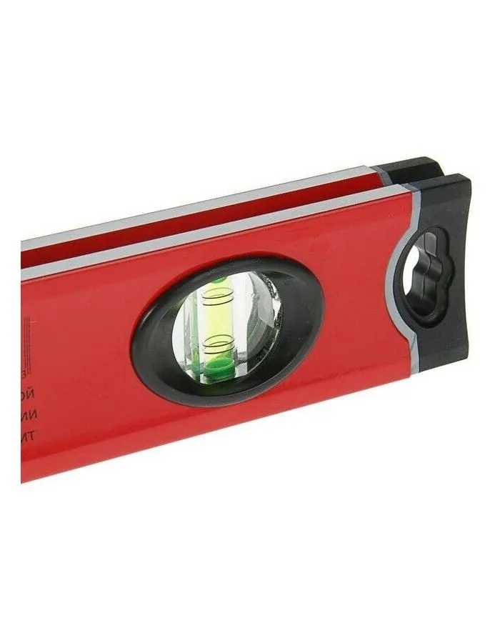 Уровень алюминиевый, 800 мм, 3 глазка, ударопрочные заглушки, двухкомпонентные ручки// Matrix - фото 3