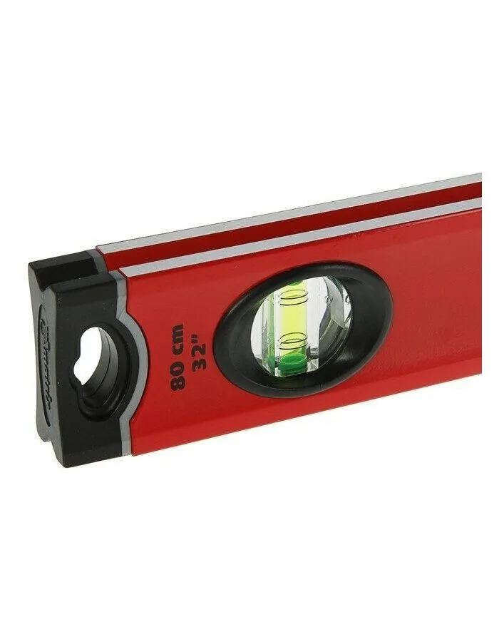 Уровень алюминиевый, 800 мм, 3 глазка, ударопрочные заглушки, двухкомпонентные ручки// Matrix - фото 4