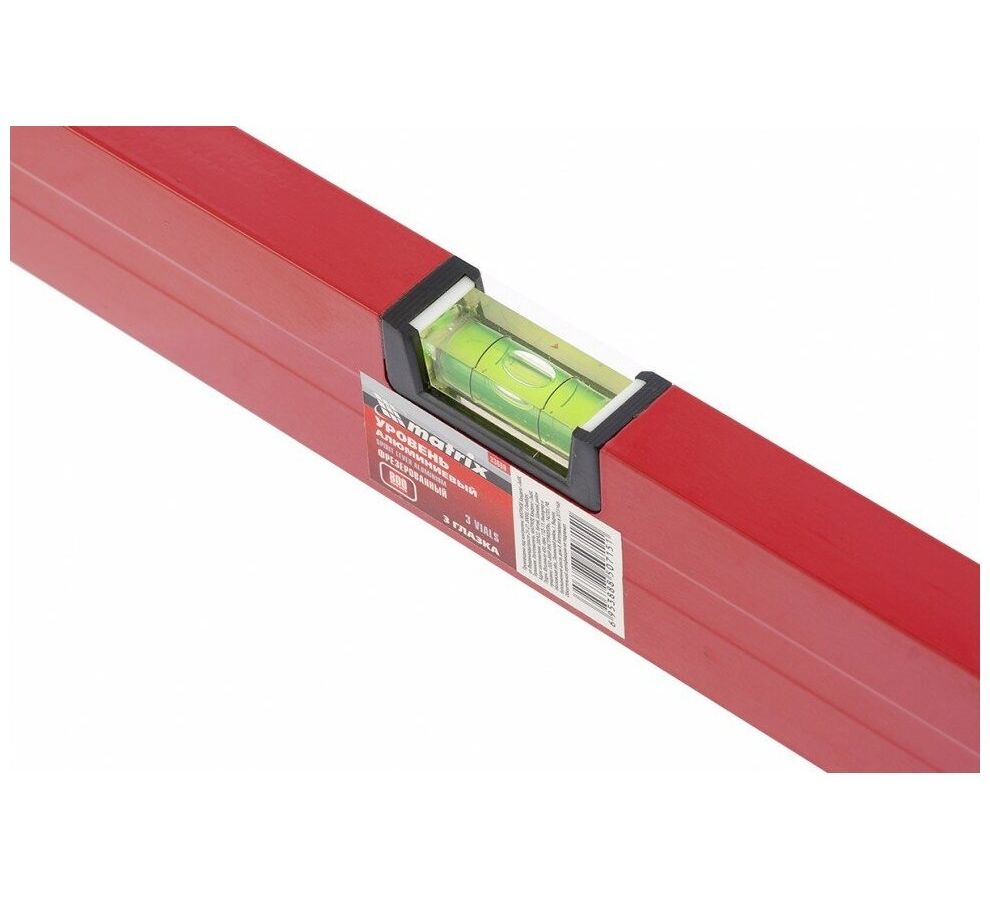 Уровень алюминиевый, 800 мм, фрезерованный, 3 глазка// Matrix - фото 7