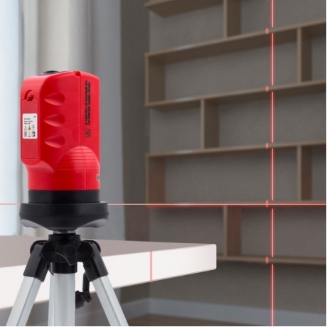 Уровень лазерный, 100 мм, штатив 1260 мм, самовыравнивающийся Matrix - фото 20