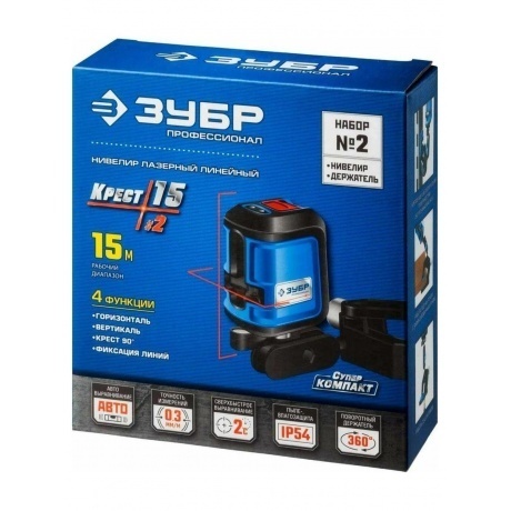 Нивелир лазерный ЗУБР  Крест 15  Профессионал (34902-2) - фото 10