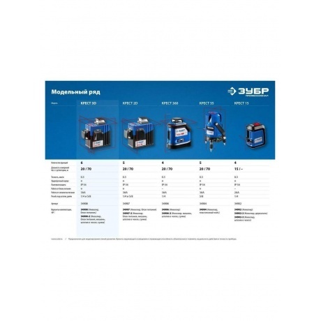 Нивелир лазерный ЗУБР  Крест 15  Профессионал (34902-3) - фото 11