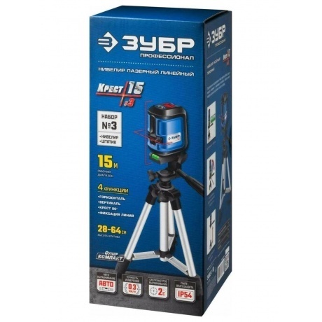 Нивелир лазерный ЗУБР  Крест 15  Профессионал (34902-3) - фото 9