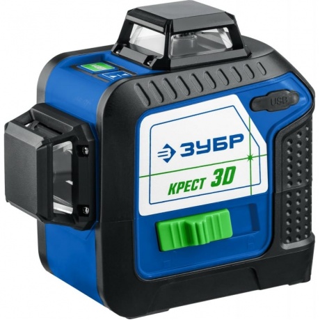 Нивелир лазерный ЗУБР КРЕСТ 3D, Профессионал (34909) - фото 4