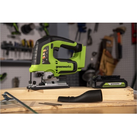 Лобзик электрический Greenworks GD24JS 3601407 - фото 8