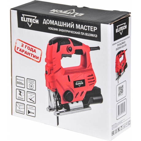 Лобзик Elitech ПЛ 810МЛЭ 800Вт 3000ходов/мин от электросети - фото 4