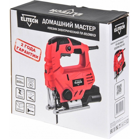 Лобзик Elitech ПЛ 810МЛЭ 800Вт 3000ходов/мин от электросети - фото 5