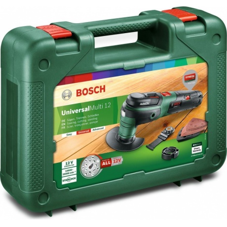 Инструмент многофункциональный Bosch UniversalMulti 12 (0.603.103.021) зеленый/черный - фото 3