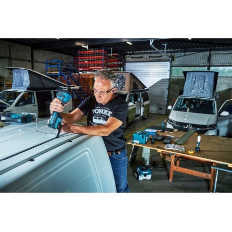 Многофункциональный инструмент Makita DTM52Z синий/черный - фото 19