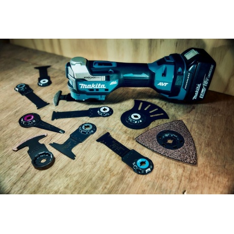 Многофункциональный инструмент Makita DTM52Z синий/черный - фото 20