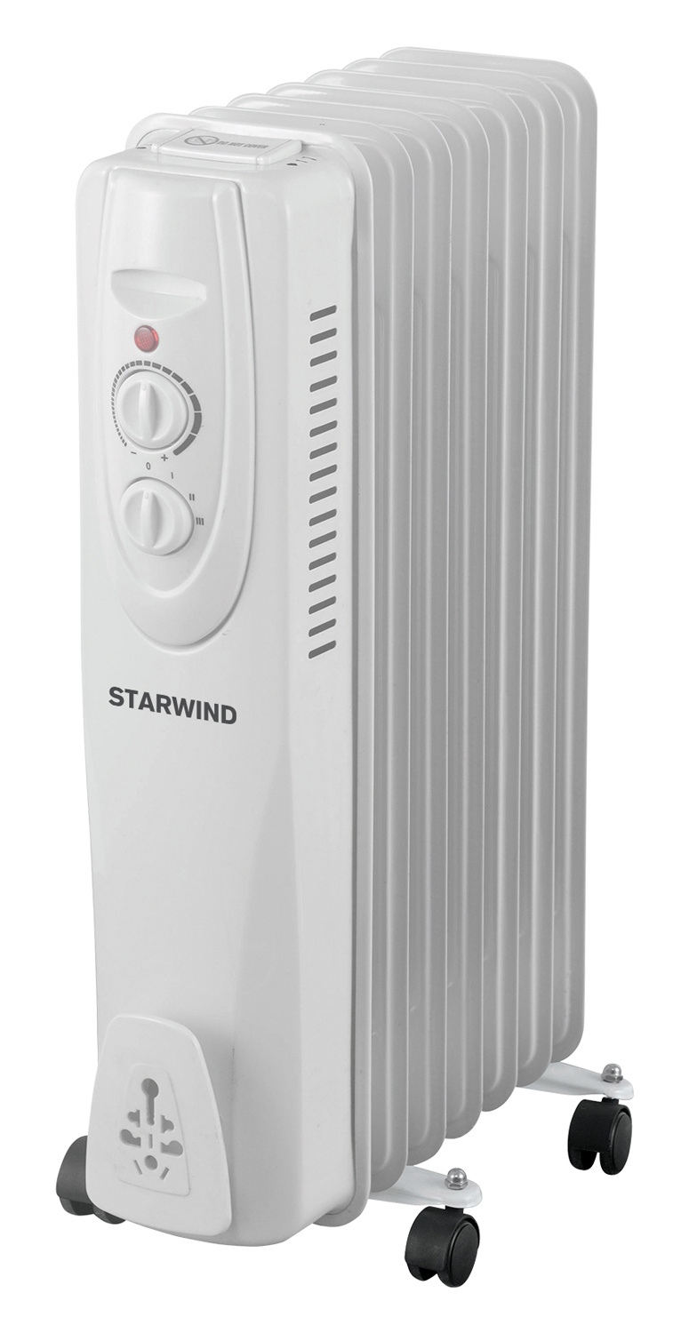 цена Радиатор масляный Starwind SHV3710 белый