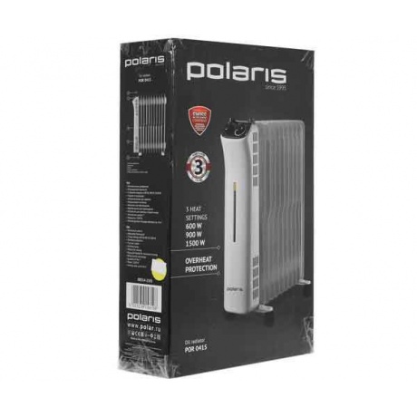 Радиатор масляный Polaris POR 0415 1500Вт белый - фото 9