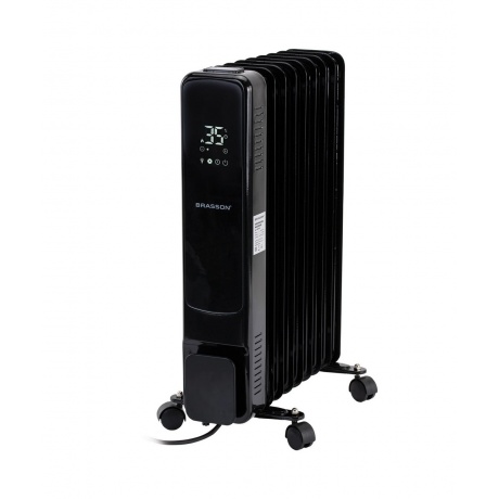 Обогреватель масляный BRASSON BOR-7 TOUCH, 7секций, 1500Вт, 3 ре...