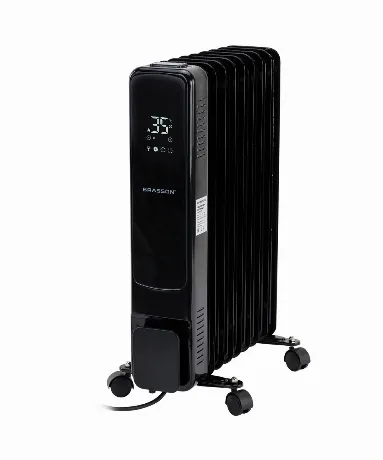 Обогреватель масляный BRASSON BOR-7 TOUCH, 7секций, 1500Вт, 3 ре...