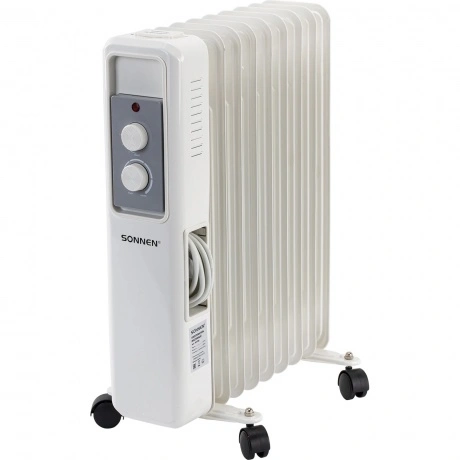 Радиатор масляный Sonnen DFS-9E, 9 секций, 2000Вт, белый