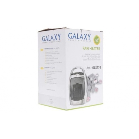 Тепловентилятор Galaxy GL 8174 серебристый - фото 8