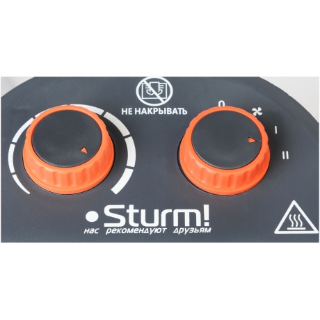 Тепловентилятор Sturm! FH2001 2000Вт черный/оранжевый - фото 11