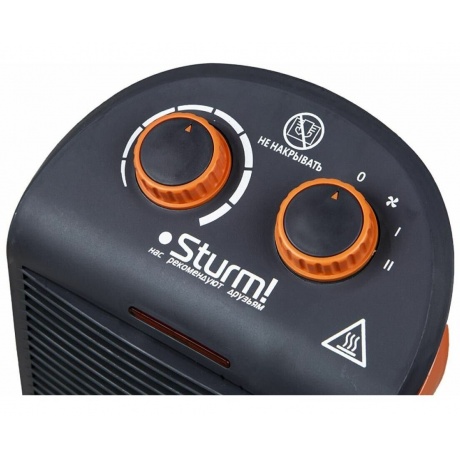 Тепловентилятор Sturm! FH2001 2000Вт черный/оранжевый - фото 13